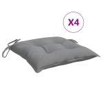 vidaXL Perne de scaun, 4 buc., gri, 50x50x7 cm, textil oxford vidaXL Perne de scaun, 4 buc., gri, 50x50x7 cm, textil oxford