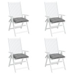 vidaXL Perne de scaun, 4 buc., gri, 50x50x7 cm, textil oxford vidaXL Perne de scaun, 4 buc., gri, 50x50x7 cm, textil oxford