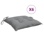 vidaXL Perne de scaun, 6 buc., gri, 50x50x7 cm, textil oxford vidaXL Perne de scaun, 6 buc., gri, 50x50x7 cm, textil oxford