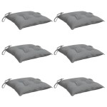 vidaXL Perne de scaun, 6 buc., gri, 50x50x7 cm, textil oxford vidaXL Perne de scaun, 6 buc., gri, 50x50x7 cm, textil oxford