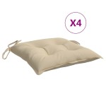 vidaXL Perne de scaun, 4 buc., bej, 50x50x7 cm, textil oxford vidaXL Perne de scaun, 4 buc., bej, 50x50x7 cm, textil oxford
