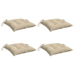 vidaXL Perne de scaun, 4 buc., bej, 50x50x7 cm, textil oxford vidaXL Perne de scaun, 4 buc., bej, 50x50x7 cm, textil oxford