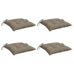 vidaXL Perne de scaun, 4 buc., gri taupe, 50x50x7 cm, textil oxford vidaXL Perne de scaun, 4 buc., gri taupe, 50x50x7 cm, textil oxford