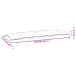 vidaXL Pernă bancă de grădină, gri, 150x50x7 cm, material oxford