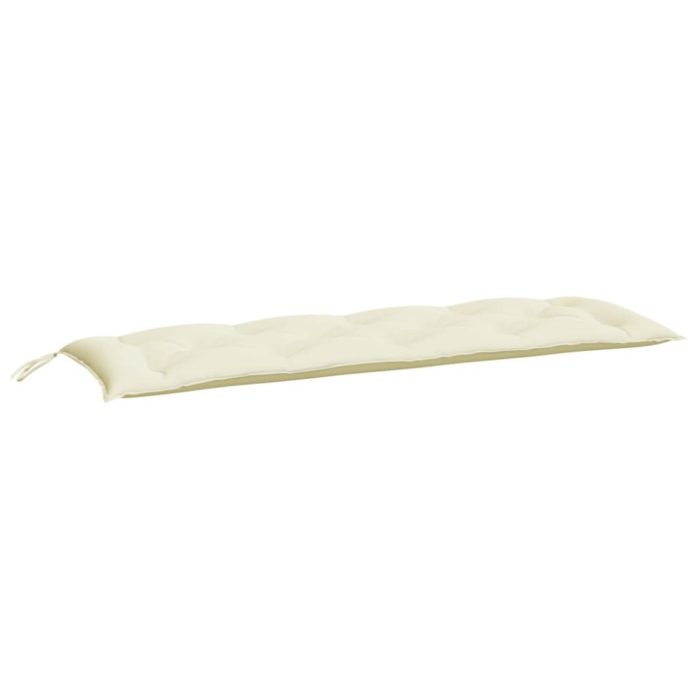 vidaXL Pernă bancă de grădină, alb crem, 150x50x7 cm, textil oxford