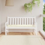 vidaXL Pernă bancă de grădină, alb crem, 150x50x7 cm, textil oxford vidaXL Pernă bancă de grădină, alb crem, 150x50x7 cm, textil oxford