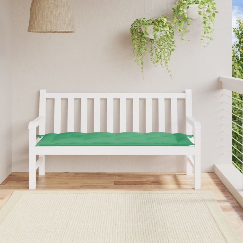 vidaXL Pernă bancă de grădină, verde, 150x50x7 cm, material oxford
