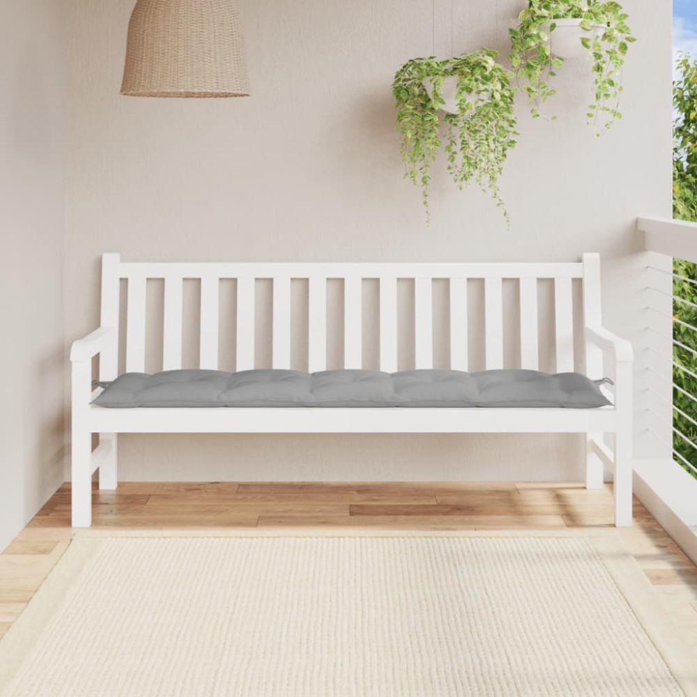 vidaXL Pernă bancă de grădină, gri, 180x50x7 cm, material oxford