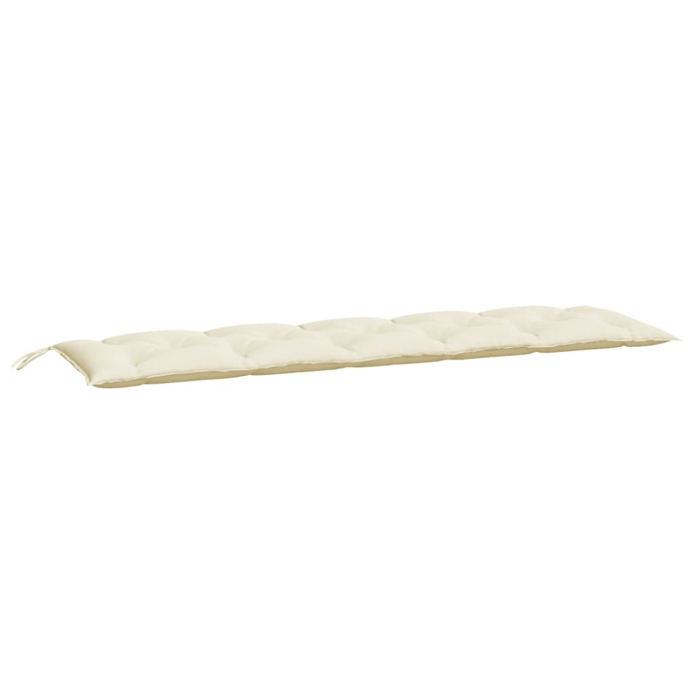 vidaXL Pernă bancă de grădină, alb crem, 180x50x7 cm, textil oxford