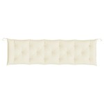 vidaXL Pernă bancă de grădină, alb crem, 180x50x7 cm, textil oxford vidaXL Pernă bancă de grădină, alb crem, 180x50x7 cm, textil oxford