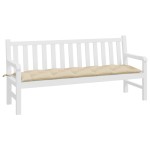 vidaXL Pernă bancă de grădină, bej, 180x50x7 cm, material oxford