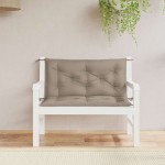 vidaXL Pernă bancă grădină, gri taupe 100x(50+50)x7 cm material oxford vidaXL Pernă bancă grădină, gri taupe 100x(50+50)x7 cm material oxford