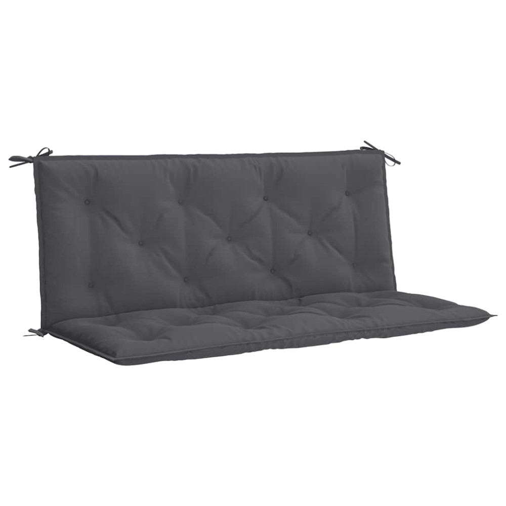 vidaXL Pernă bancă de grădină antracit 120x(50+50)x7cm material oxford