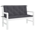 vidaXL Pernă bancă de grădină antracit 120x(50+50)x7cm material oxford vidaXL Pernă bancă de grădină antracit 120x(50+50)x7cm material oxford