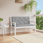 vidaXL Pernă de bancă de grădină, gri 120x(50+50)x7cm material oxford vidaXL Pernă de bancă de grădină, gri 120x(50+50)x7cm material oxford