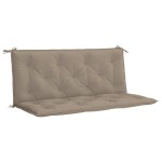 vidaXL Pernă bancă grădină, gri taupe 120x(50+50)x7cm material oxford