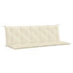 vidaXL Pernă bancă de grădină alb crem, 180x(50+50)x7cm, textil oxford vidaXL Pernă bancă de grădină alb crem, 180x(50+50)x7cm, textil oxford