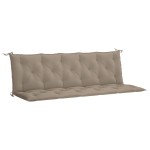 vidaXL Pernă bancă de grădină, taupe, 180x(50+50)x7cm, material oxford