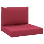 vidaXL Perne pentru canapea din paleți, 2 buc., roșu vin, textil vidaXL Perne pentru canapea din paleți, 2 buc., roșu vin, textil