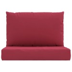 vidaXL Perne pentru canapea din paleți, 2 buc., roșu vin, textil vidaXL Perne pentru canapea din paleți, 2 buc., roșu vin, textil