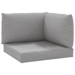 vidaXL Perne pentru canapea din paleți, 3 buc., gri, material textil vidaXL Perne pentru canapea din paleți, 3 buc., gri, material textil