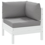 vidaXL Perne pentru canapea din paleți, 3 buc., gri, material textil vidaXL Perne pentru canapea din paleți, 3 buc., gri, material textil