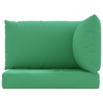 vidaXL Perne pentru canapea din paleți, 3 buc., verde, textil vidaXL Perne pentru canapea din paleți, 3 buc., verde, textil