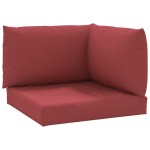 vidaXL Perne pentru canapea din paleți, 3 buc., roșu vin, textil vidaXL Perne pentru canapea din paleți, 3 buc., roșu vin, textil