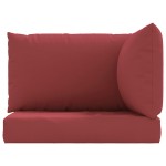 vidaXL Perne pentru canapea din paleți, 3 buc., roșu vin, textil vidaXL Perne pentru canapea din paleți, 3 buc., roșu vin, textil