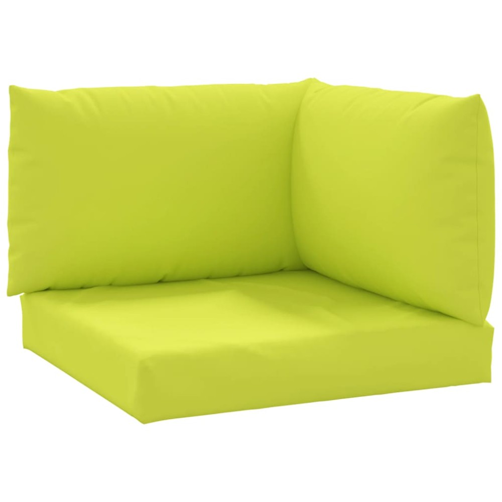vidaXL Perne pentru canapea din paleți, 3 buc., verde aprins, textil