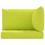 vidaXL Perne pentru canapea din paleți, 3 buc., verde aprins, textil
