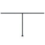 vidaXL Set stâlp pentru copertină, antracit, 450x245 cm, fier