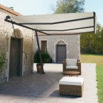 vidaXL Set stâlp pentru copertină, antracit, 600x245 cm, fier
