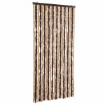 vidaXL Perdea pentru insecte, bej și maro deschis, 90x200 cm, chenille vidaXL Perdea pentru insecte, bej și maro deschis, 90x200 cm, chenille