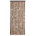 vidaXL Perdea pentru insecte, bej și maro deschis, 90x200 cm, chenille vidaXL Perdea pentru insecte, bej și maro deschis, 90x200 cm, chenille