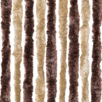 vidaXL Perdea pentru insecte, bej și maro deschis, 90x200 cm, chenille vidaXL Perdea pentru insecte, bej și maro deschis, 90x200 cm, chenille