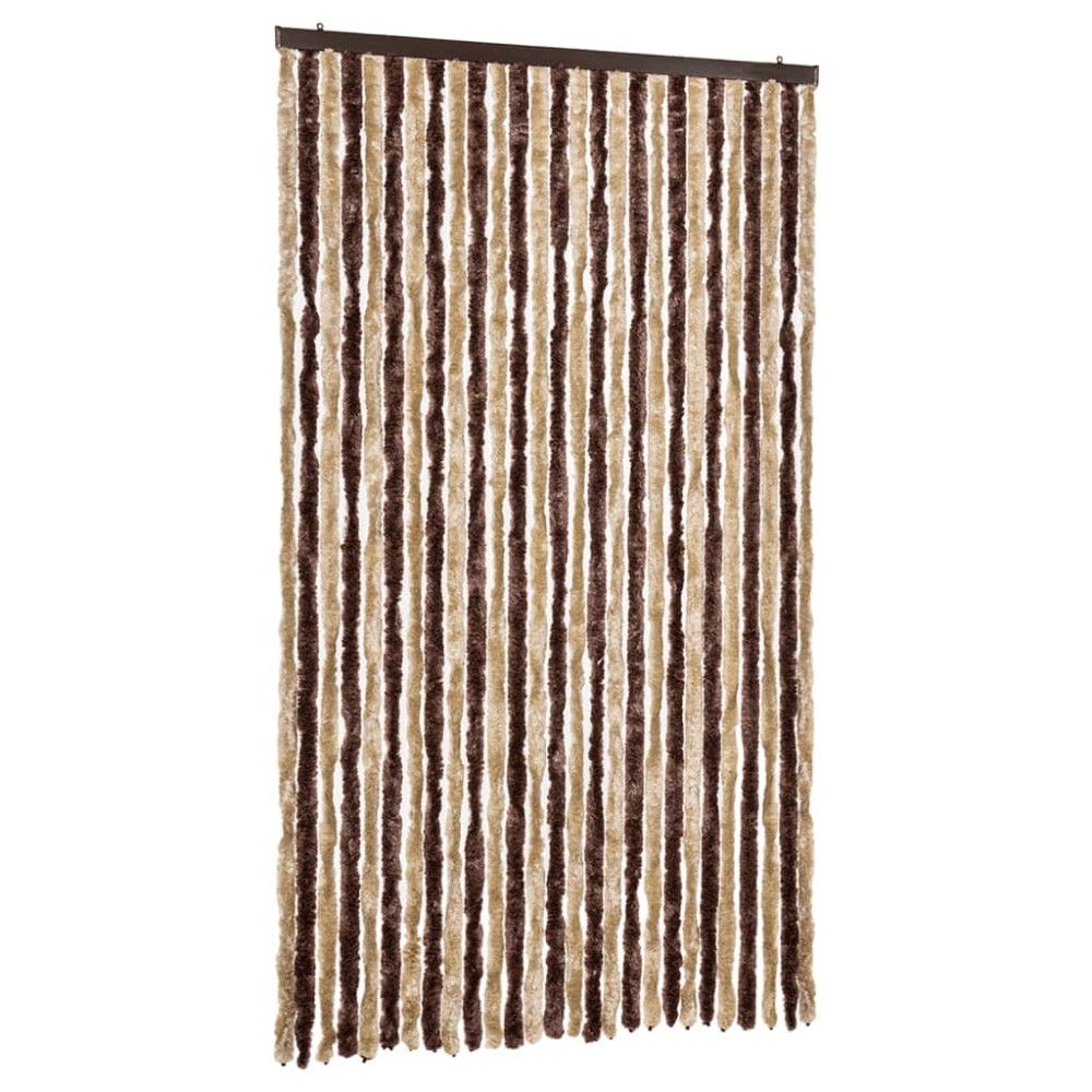 vidaXL Perdea insecte, bej și maro deschis, 118 x 220 cm, chenille
