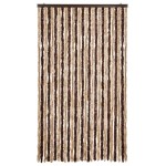 vidaXL Perdea insecte, bej și maro deschis, 118 x 220 cm, chenille vidaXL Perdea insecte, bej și maro deschis, 118 x 220 cm, chenille