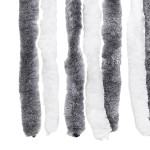 vidaXL Perdea pentru insecte, gri și alb, 118 x 220 cm, chenille vidaXL Perdea pentru insecte, gri și alb, 118 x 220 cm, chenille