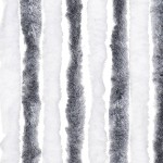 vidaXL Perdea pentru insecte, gri și alb, 118 x 220 cm, chenille vidaXL Perdea pentru insecte, gri și alb, 118 x 220 cm, chenille
