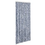 vidaXL Perdea pentru insecte, albatru și alb, 56x200 cm, Chenille vidaXL Perdea pentru insecte, albatru și alb, 56x200 cm, Chenille