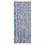 vidaXL Perdea pentru insecte, albatru și alb, 56x200 cm, Chenille vidaXL Perdea pentru insecte, albatru și alb, 56x200 cm, Chenille