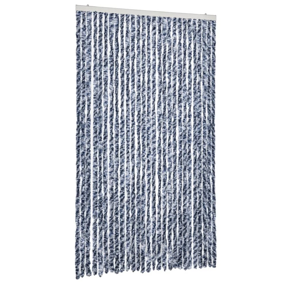 vidaXL Perdea pentru insecte, albastru și alb, 118 x 220 cm, chenille