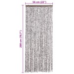 vidaXL Perdea pentru insecte, maro și bej, 56x200 cm, Chenille vidaXL Perdea pentru insecte, maro și bej, 56x200 cm, Chenille