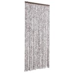 vidaXL Perdea pentru insecte, maro și bej, 90x200 cm, Chenille vidaXL Perdea pentru insecte, maro și bej, 90x200 cm, Chenille