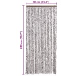 vidaXL Perdea pentru insecte, maro și bej, 90x200 cm, Chenille vidaXL Perdea pentru insecte, maro și bej, 90x200 cm, Chenille