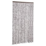 vidaXL Perdea pentru insecte, maro și bej, 118 x 220 cm, Chenille vidaXL Perdea pentru insecte, maro și bej, 118 x 220 cm, Chenille