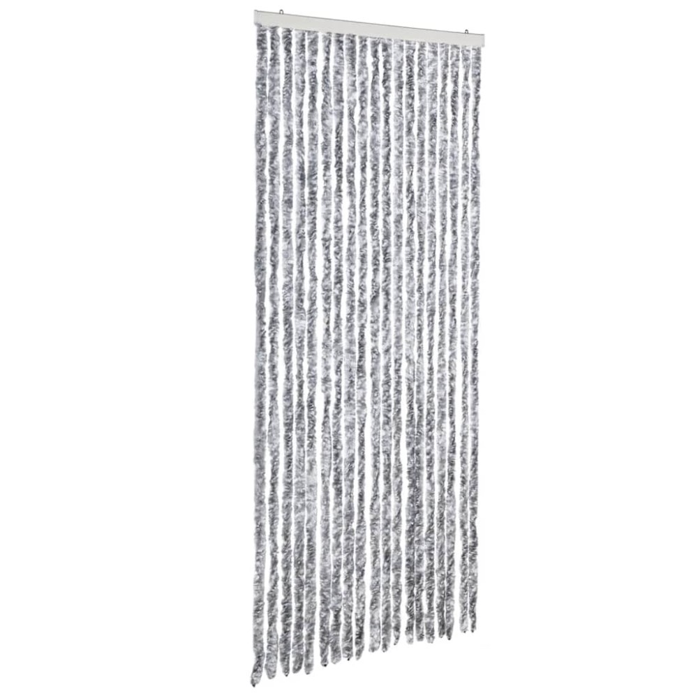 vidaXL Perdea pentru insecte, argintiu, 56x200 cm, Chenille