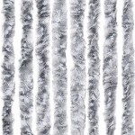 vidaXL Perdea pentru insecte, argintiu, 56x200 cm, Chenille vidaXL Perdea pentru insecte, argintiu, 56x200 cm, Chenille
