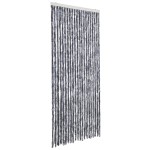vidaXL Perdea pentru insecte, argintiu, 90x200 cm, chenille vidaXL Perdea pentru insecte, argintiu, 90x200 cm, chenille